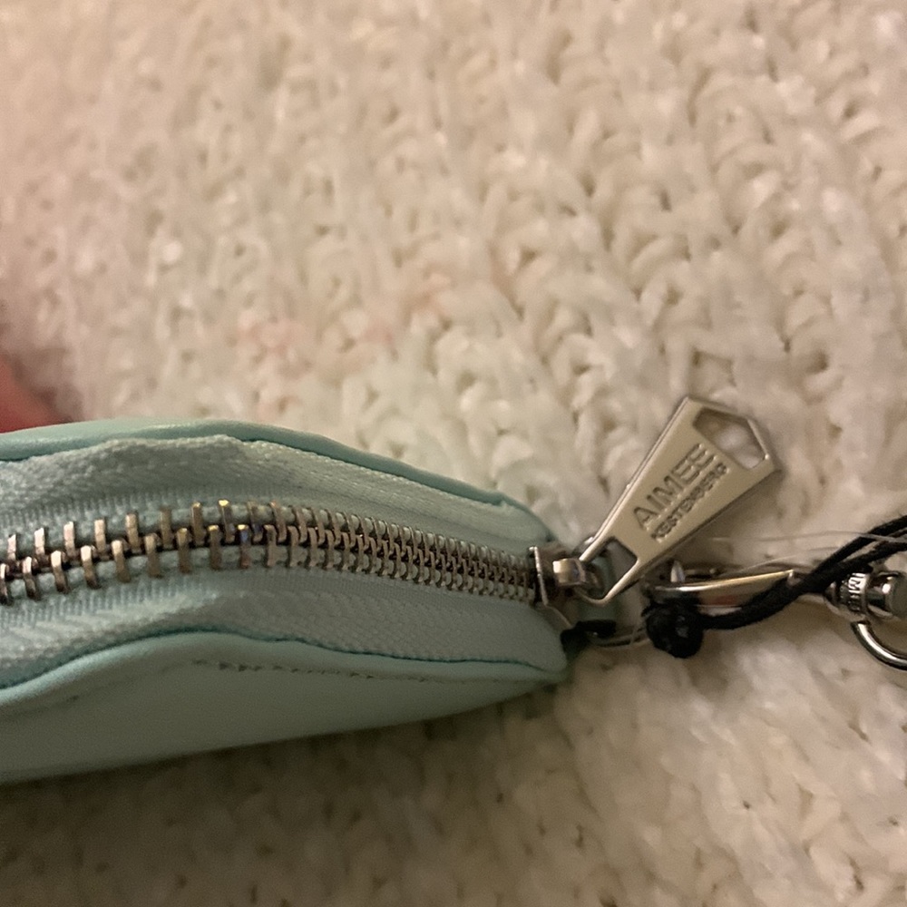 Aimee Kestenberg mint zippered wallet wristlet - Picture 6 of 9